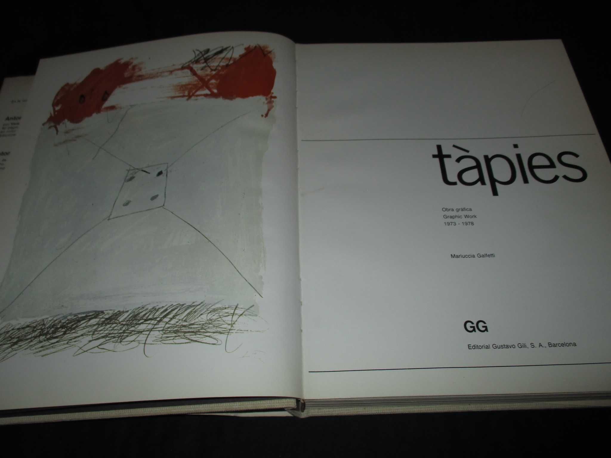 Livro Tàpies Obra Gráfica 1973 a 1978 1ª edição 1980