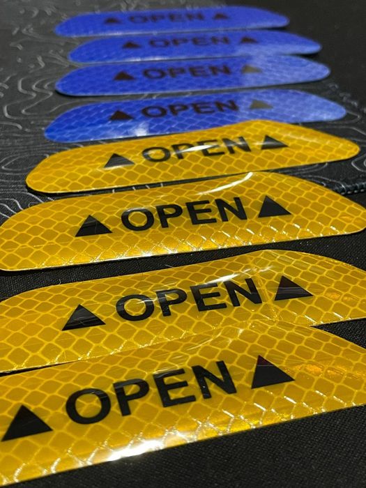 Світловідбиваючі наліпки 4 шт. Світловідбивні наклейки 4 шт.