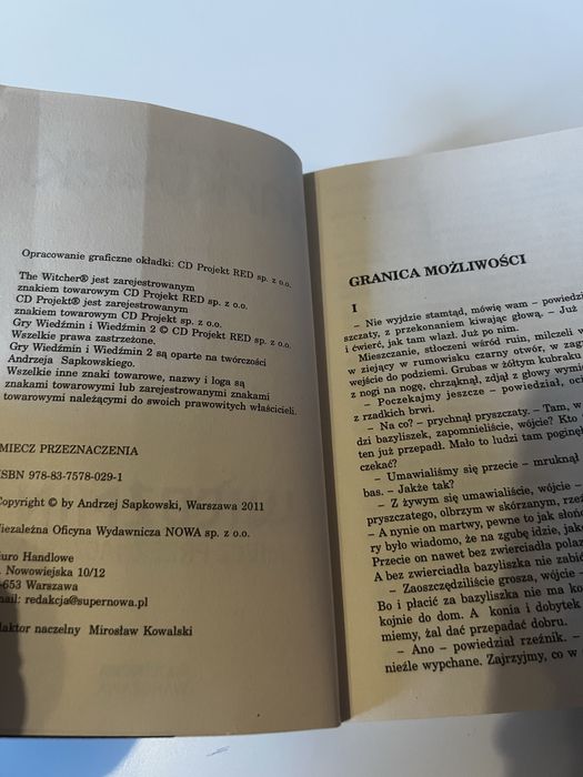 Wiedźmin - Miecz Przeznaczenia