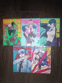 Manga Chainsaw Man tomy 1-5 (1, 2, 3, 4, 5) Zestaw Komplet