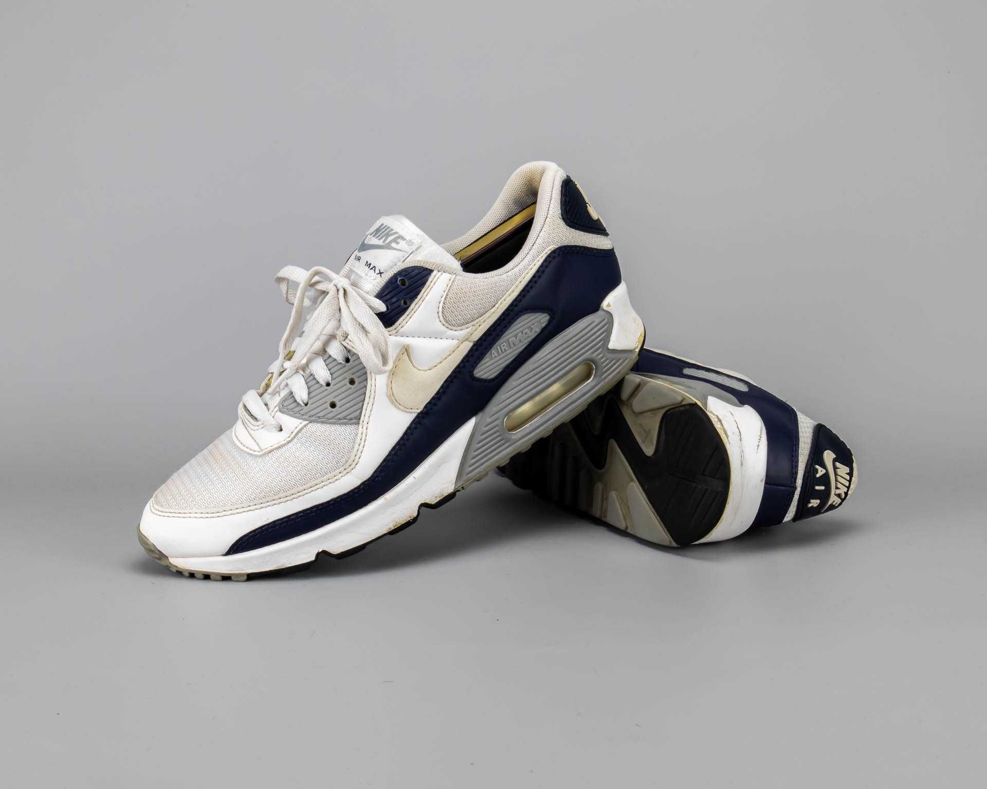 Стильные кожаные кроссовки на балонах Nike Air Max 90.43 размер