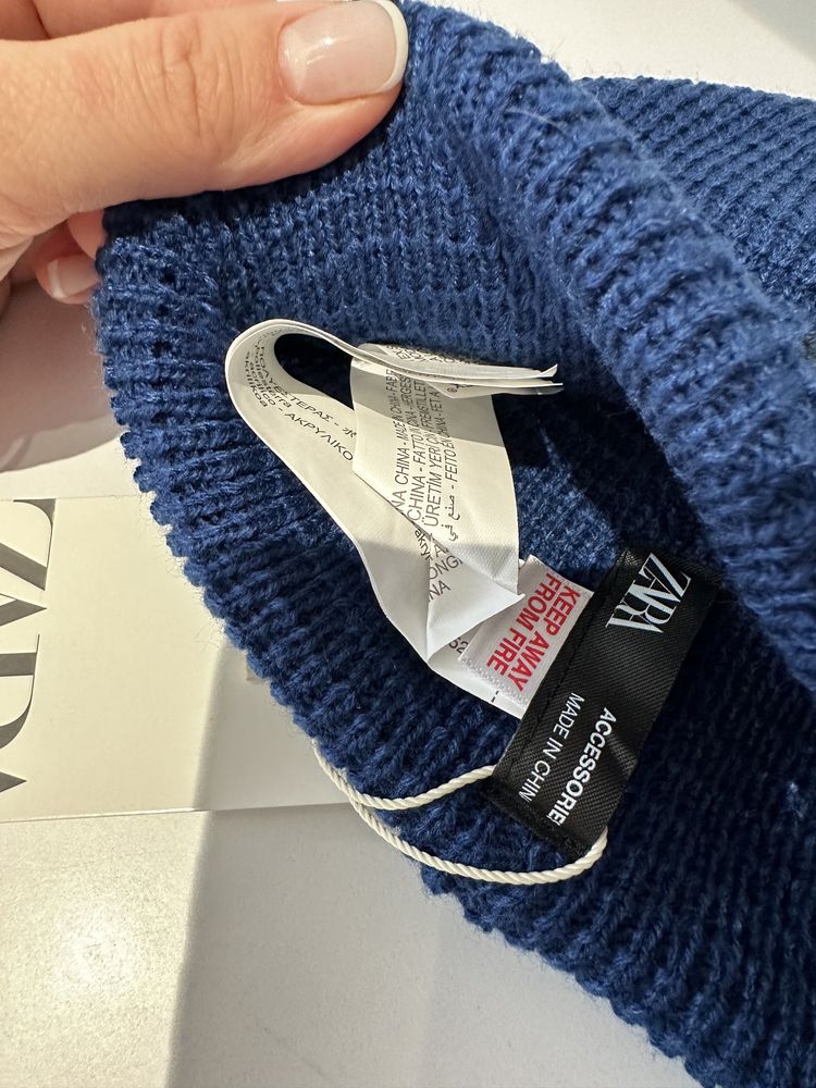 Нова шапка zara синя