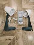 Zestaw lamp biurkowych oraz organizer