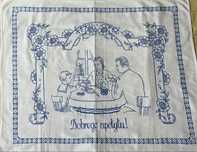 Makatka kuchenna „Dobrego apetytu” – PRL, lata 60., styl retro