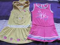 Letni zestaw dla dziewczynki 4 lata sukienki,bluzeczki,tunika,spodenki