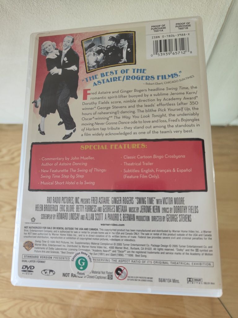 DVD Swing Time (musical com F. Astaire e G. Rogers)