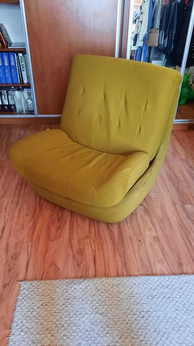 Zestaw wypoczynkowy Atlantis lata 70 vintage PRL Space Age sofa+fotele