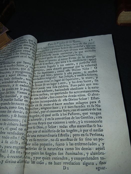 Livro  Religioso Sermones  Familiares Ano 1714
