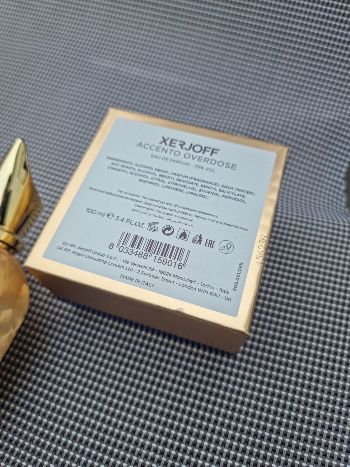 Perfume Xerjoff Accento Overdose 100 ml Original
