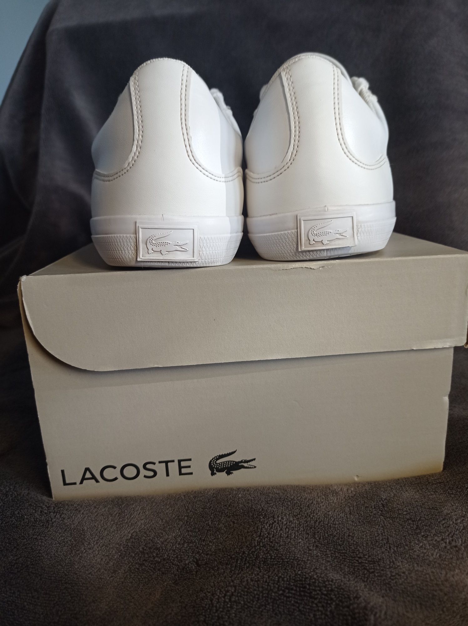 Buty Lacoste Lerond rozmiar 42 wkładka 26 ,5 cm 43 białe skóra męskie