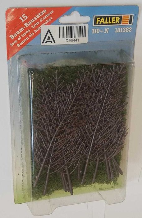 Drzewka drzewa do samodzielnego montażu 15cm Faller 181382 opak 15 szt