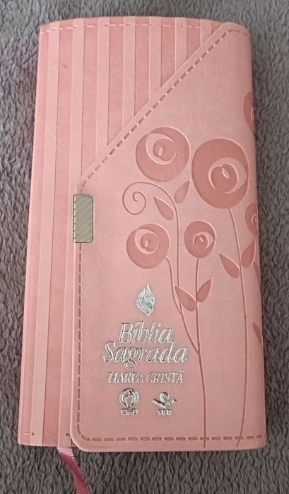 Bíblia Sagrada de bolso cor de rosa Nova