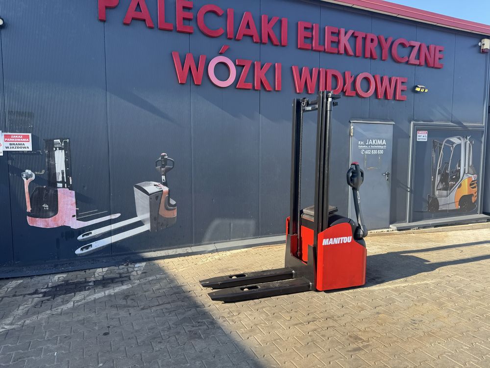 Paleciak elektryczny Manitou 1000 kg 340 cm wózek sztaplarka