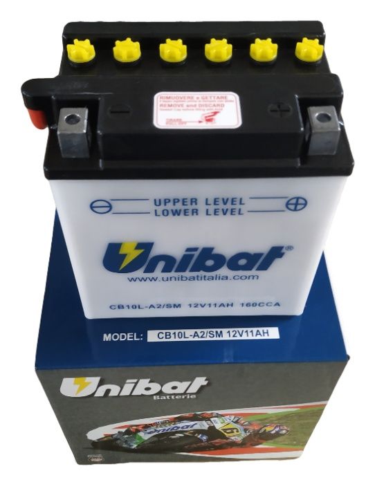 Akumulator Unibat CB10L-A2 YB10L-A2 11Ah 160A 12V NOWY