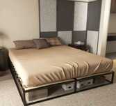 Cama de casal com estrado