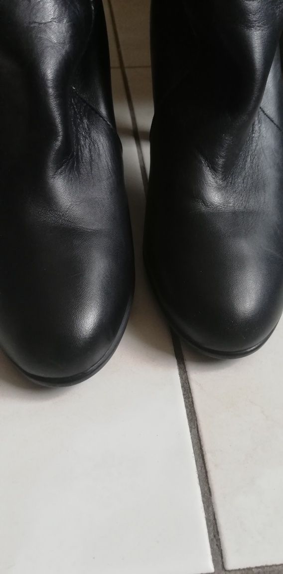 Nowe kozaki skóra naturalna Zara r. 38