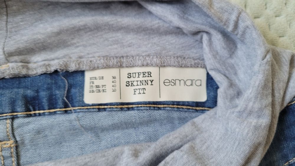 Spodnie jeansy ciążowe skinny r 38