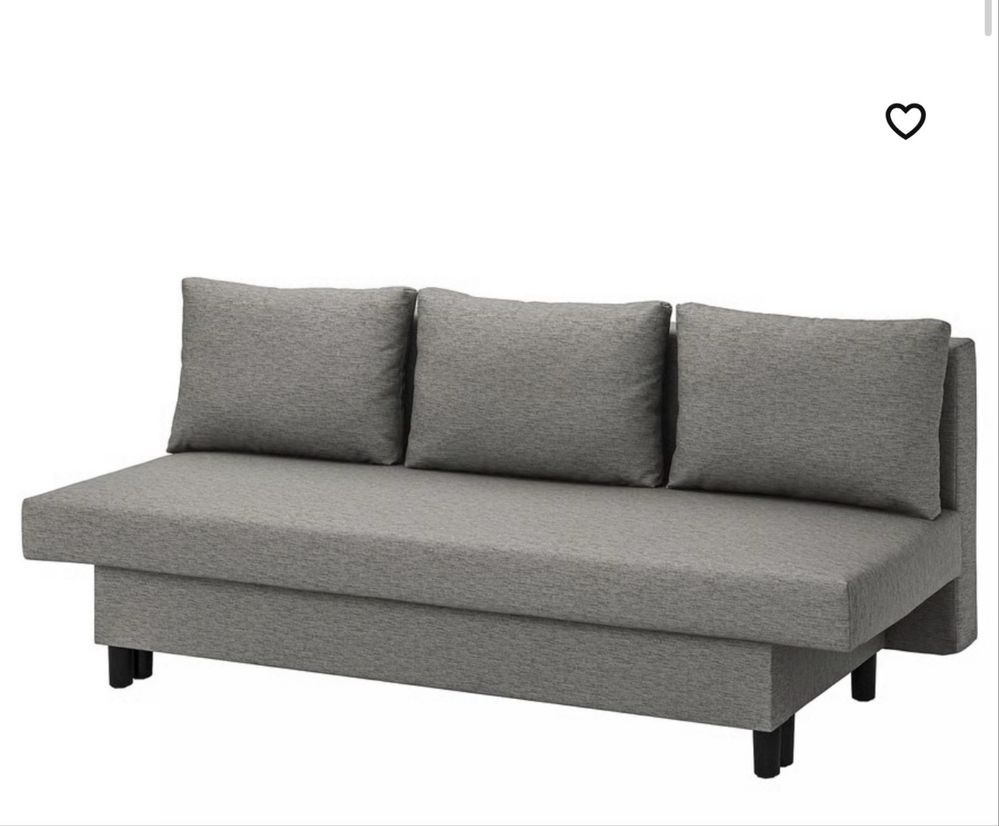 ÄLVDALEN Sofa 3-osobowa, rozkładana, Knisa szarobeżowy