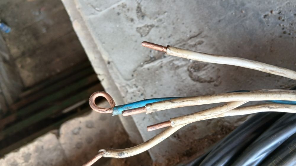 Мідний провід 5х6мм.кв для генератора 17м,товщжили 2,76мм