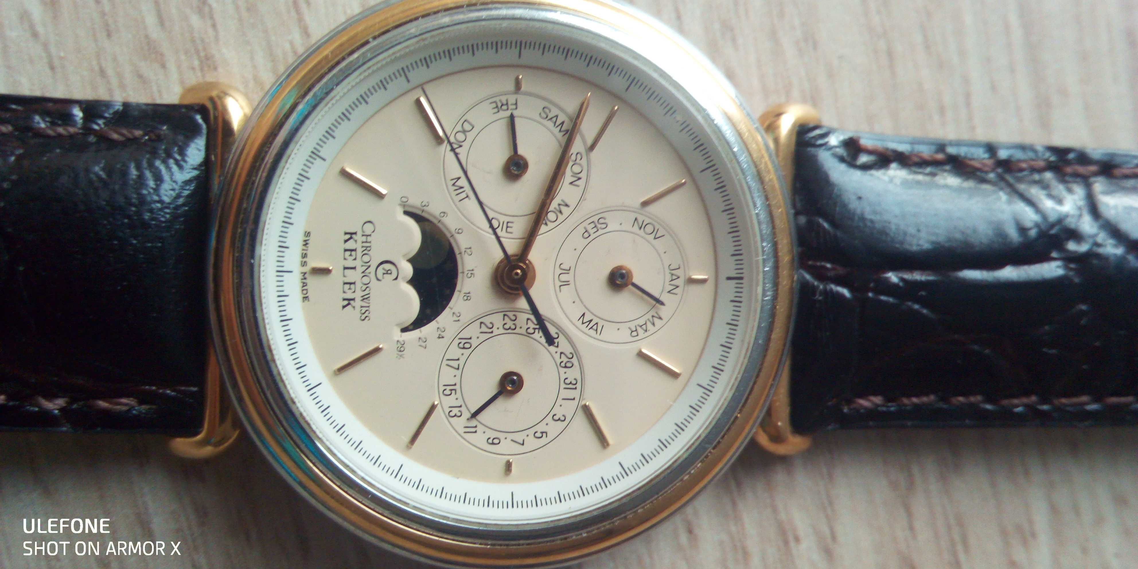 Piękny zegarek Chronoswiss Kelek MONDPHASE