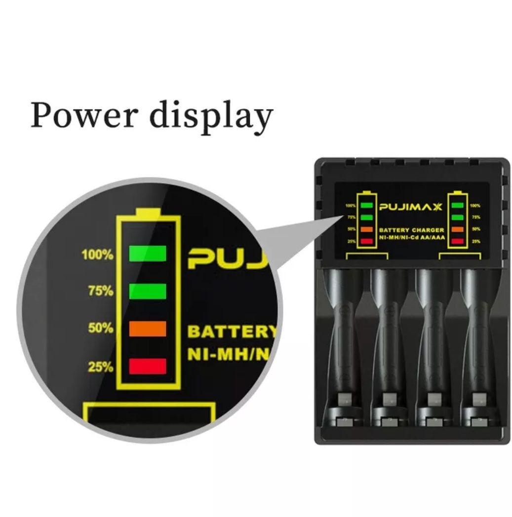 Швидкий зарядний пристрій для заряджання акумуляторних батарейок