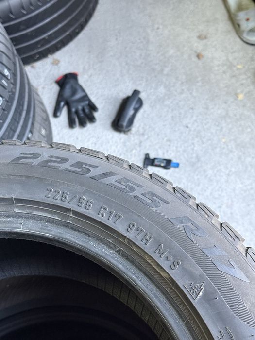 225/55/17 Pirelli пара склад резина шини б/у зима