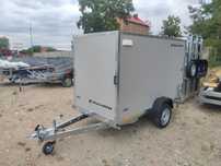 TEMARED BOX 2512 0,75T  Furgon kontener przyczepa 250x125 cm jednoosiowy DMC 750 kg kat. B