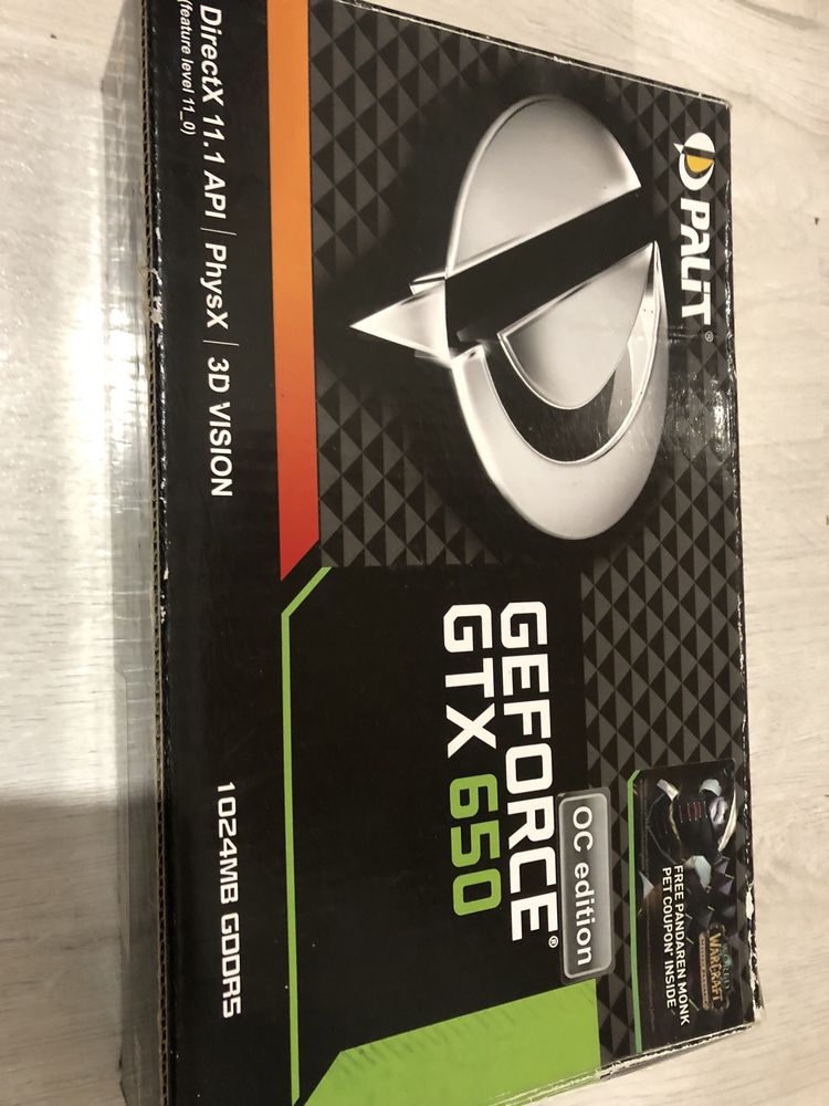 Видеокарта Geforce gtx 650 palit