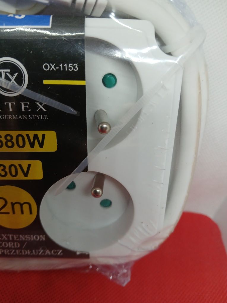 Listwa zasilająca przedłużacz 3 gniazda + 3 USB