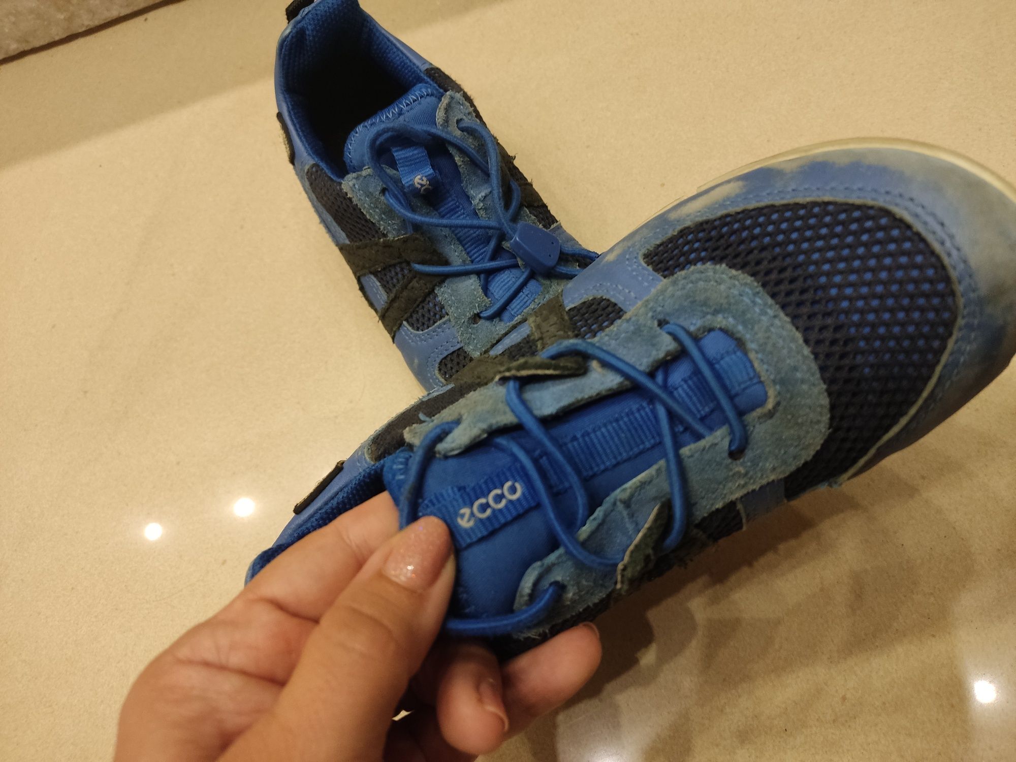 Ecco skórzane buty z Gore-tex dla chłopca r.29