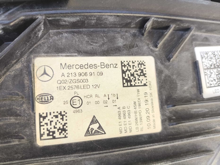Ótica farol Mercedes classe E W213