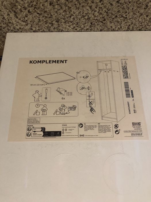 Półka do szafy PAX 100x58cm