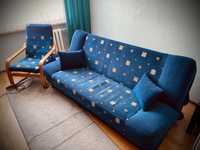 Tapczan, sofa, kanapa z fotelem