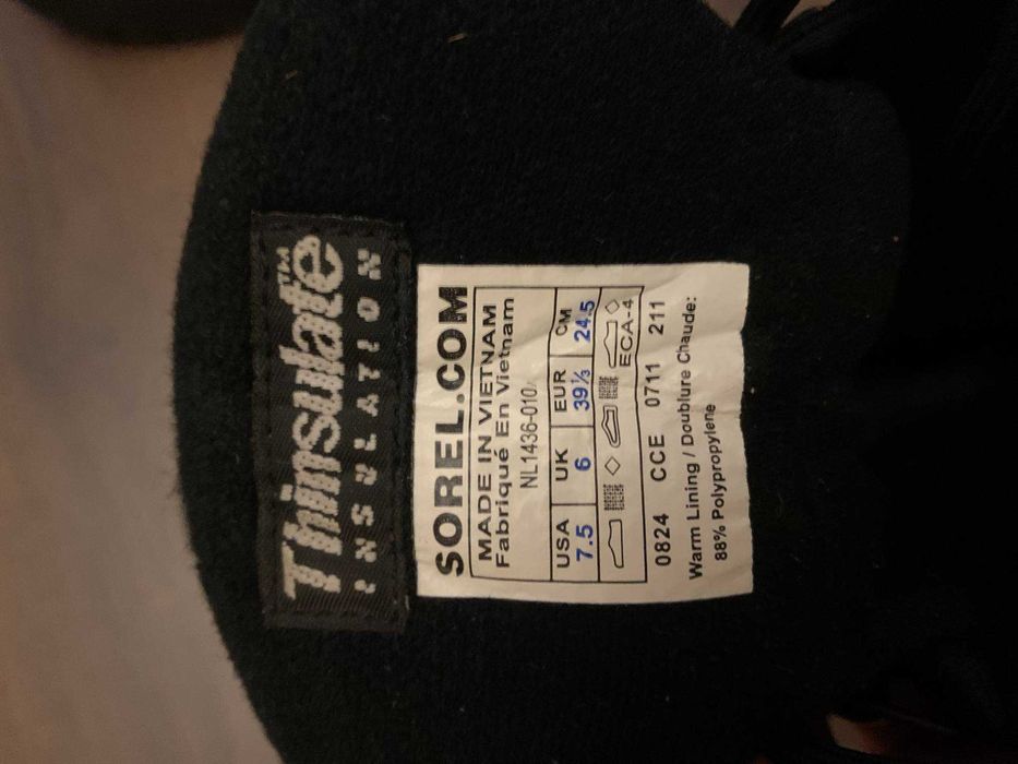 zgrabne damskie, śniegowce SOREL, nr EUR 39 1/3 - nówki sztuki