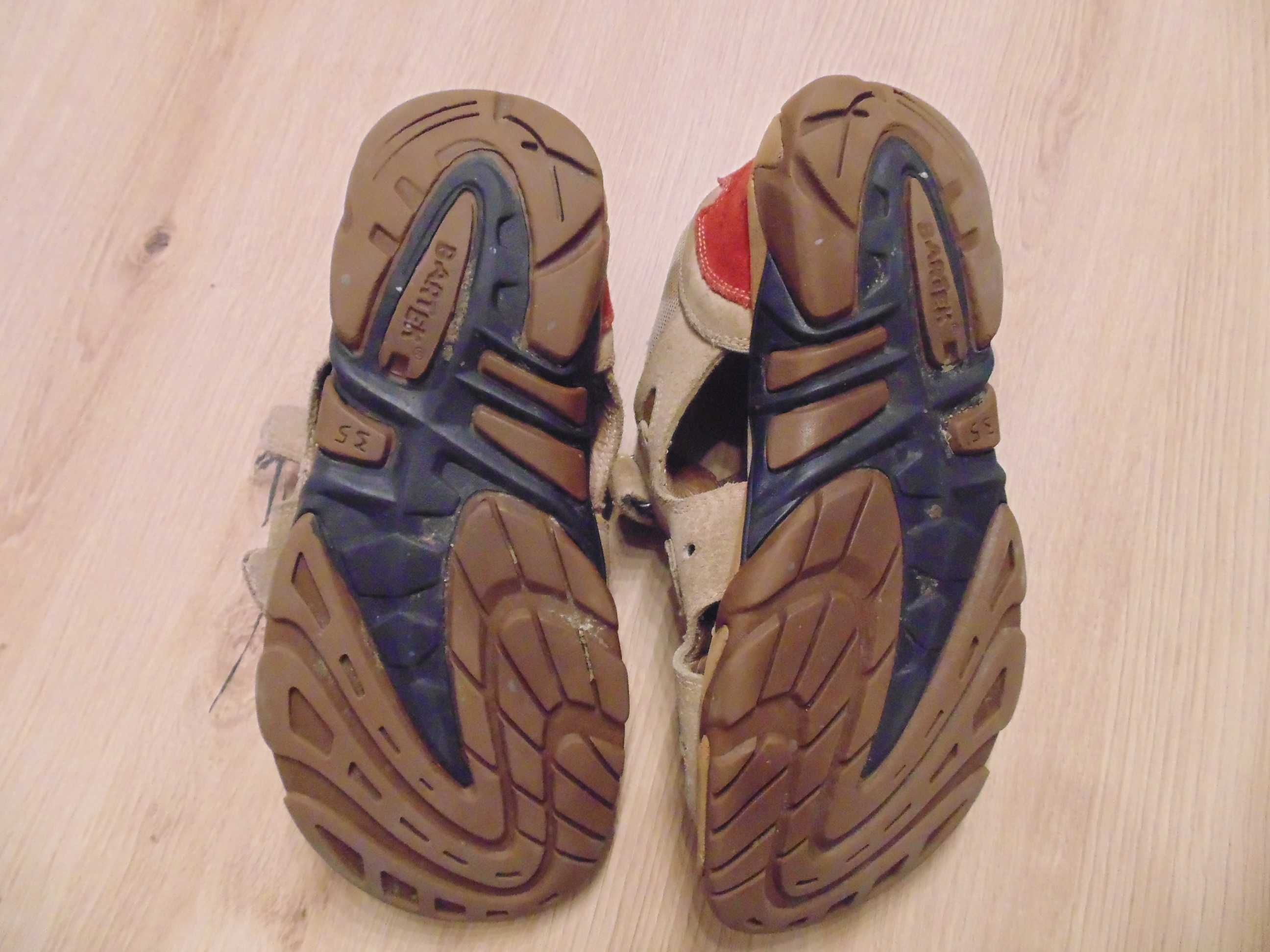 sandały chłopięce Bartek, rzepy, skóra - Rozm. 35 dł. 22,5 cm