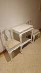 Mesa e cadeiras vintage classico