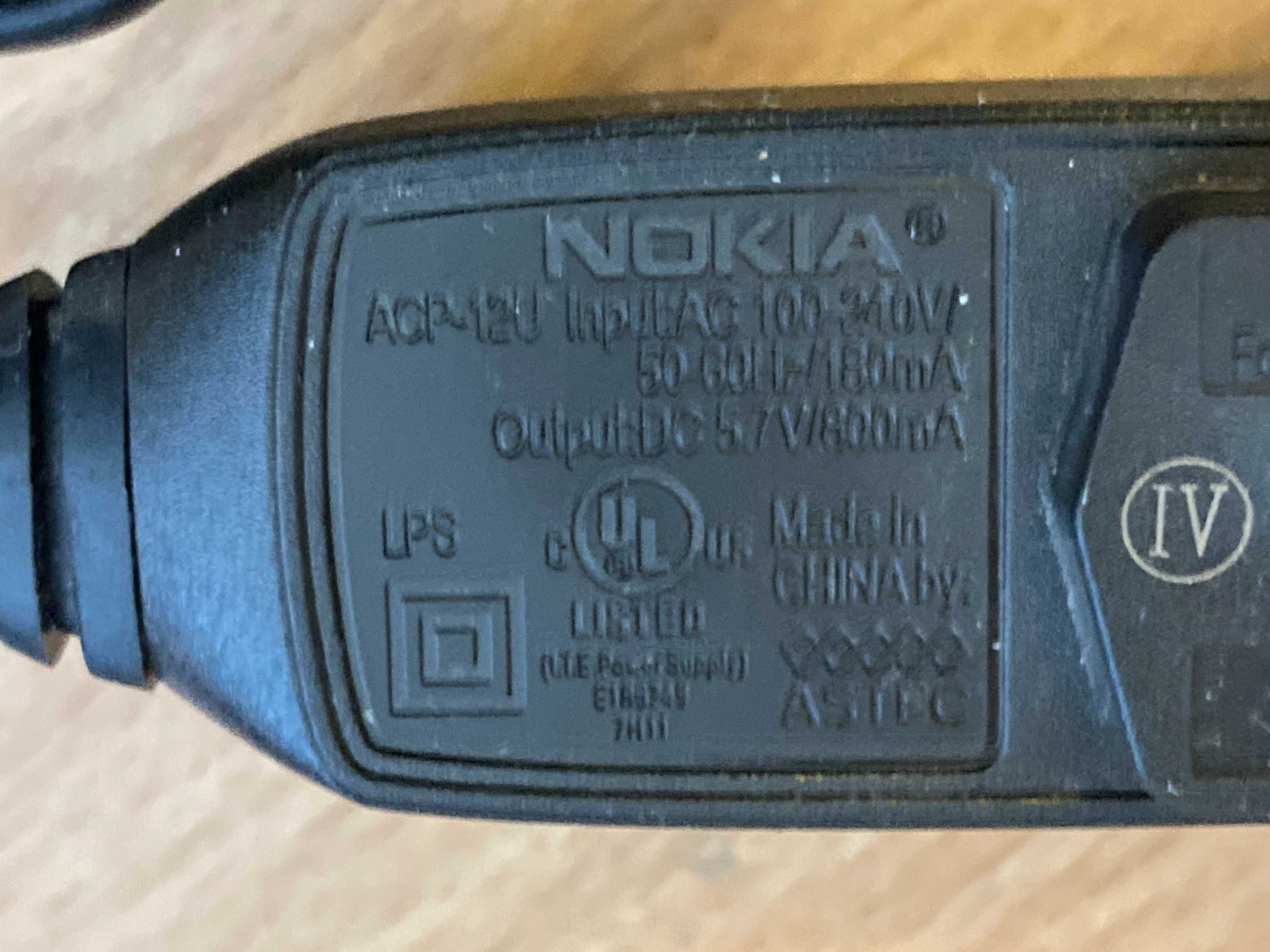 Мережевий зарядний пристрій Nokia ACP-12U блок питания