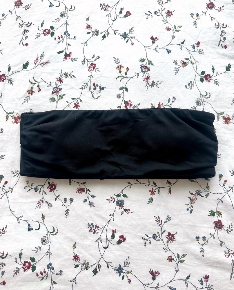 Czarny stanik góra od stroju kąpielowego basic lato wakacje XXS 32 H&M