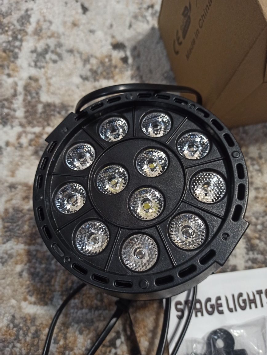 Efekt fractal led par light 12 led 3w nowy dmx