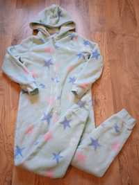 Piżama onesie kombinezon w gwiazdki 140
