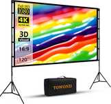 Екран і підставка для проектора TOWOND, 100-дюймовий