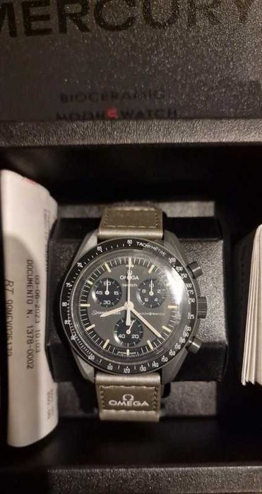 Omega x Swatch SO33A100 Mercury - Najtańszy w Sklepach Online!