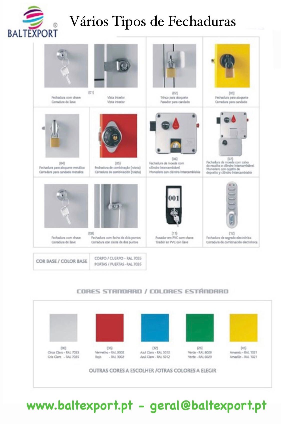 Vestiario Metalico Cacifos Simples Duplo Triplo Quadruplo NP1116A/B