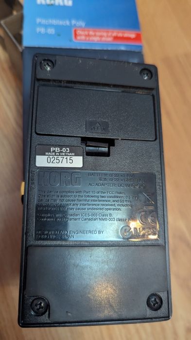 Тюнер Korg Pitchblack Poly PB-03