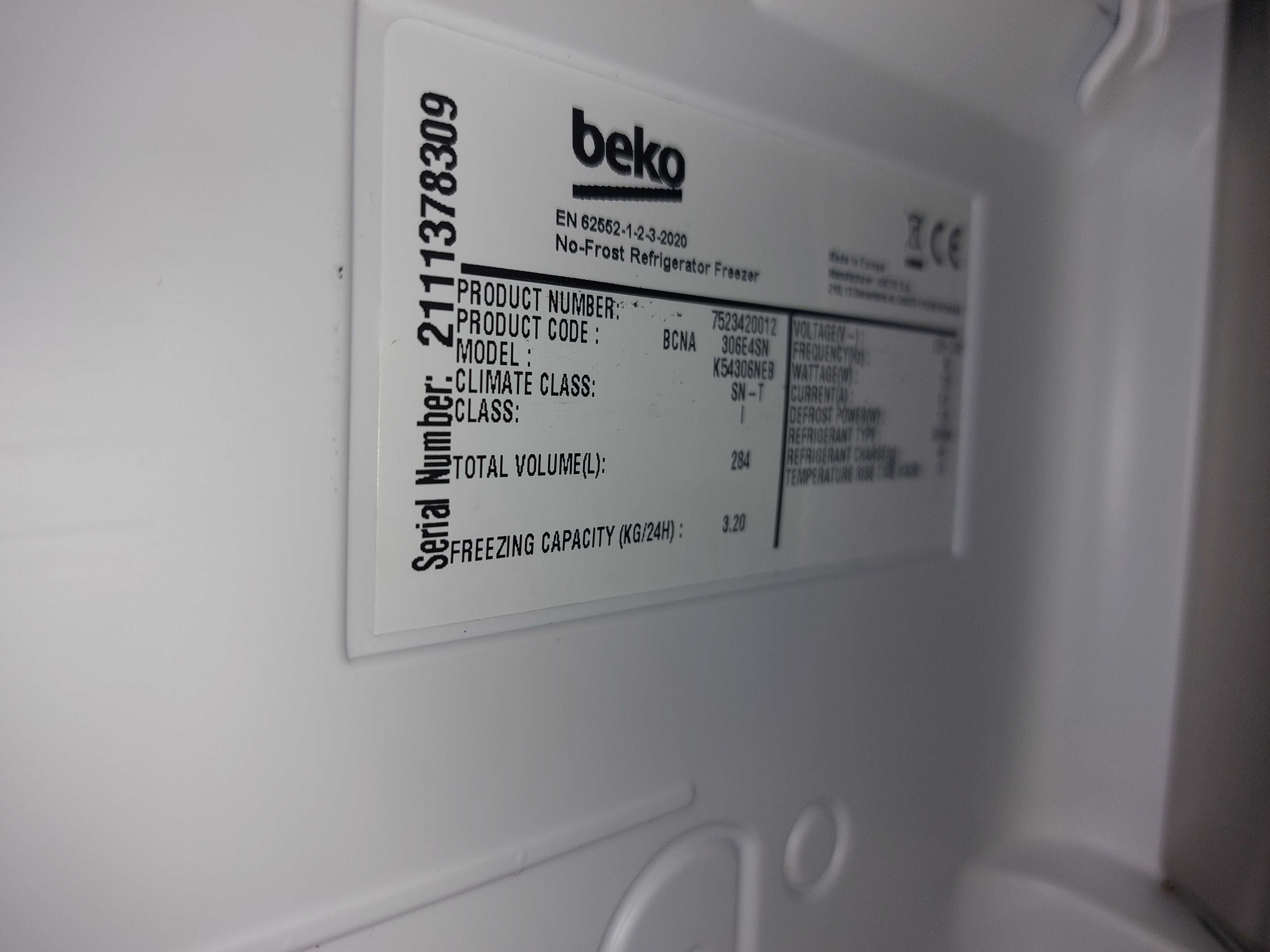 JANKI AGD Lodówka do zabudowy Beko BCNA 306E4SN