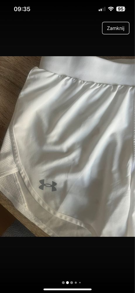Under armour set do biegania XS biały