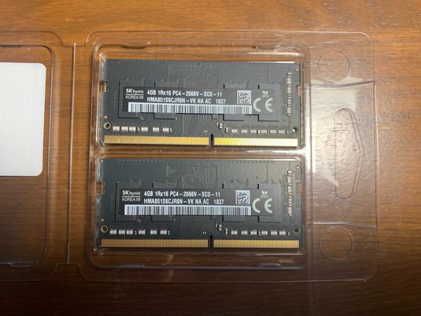 Продам память DDR4 SO-DIMM Hynix 8gb (2x4gb) 2666