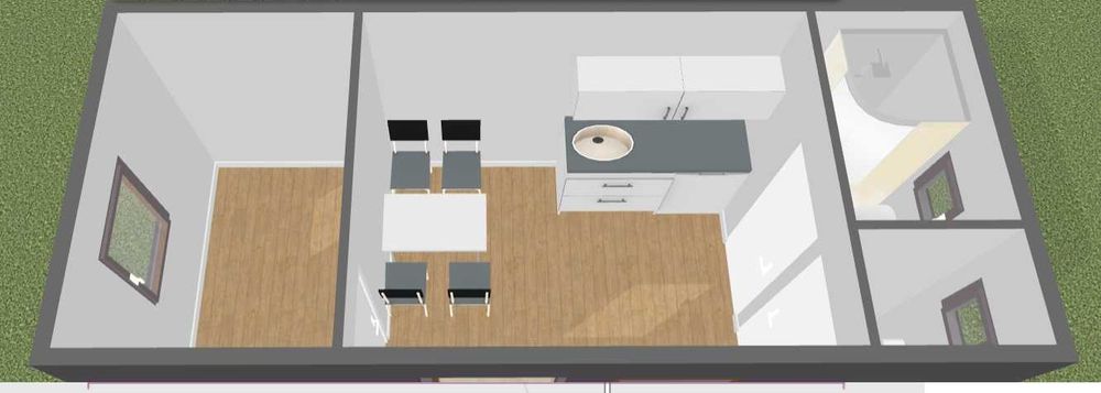 Kontener SOCJALNY WC+Łazienka+Jadalnia+Szatnia  21m2 PRODUCENT