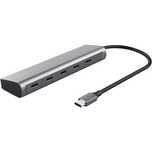 USB-хаб Trust Halyx 5-Port USB-C Hub Сірий