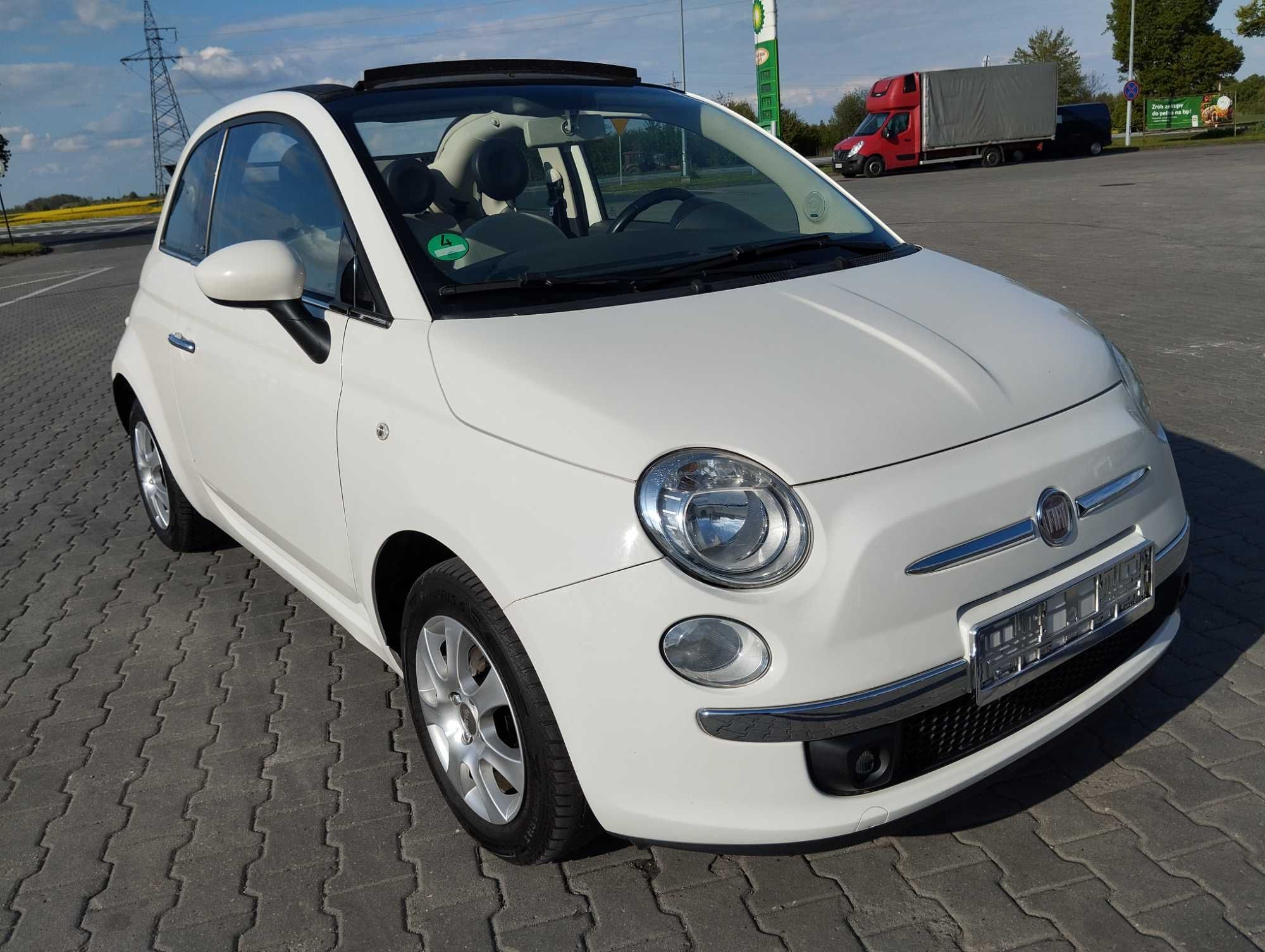 Fiat 500c Kabriolet, benzyna, oryginał lakier, klimatyzacja, Niemcy